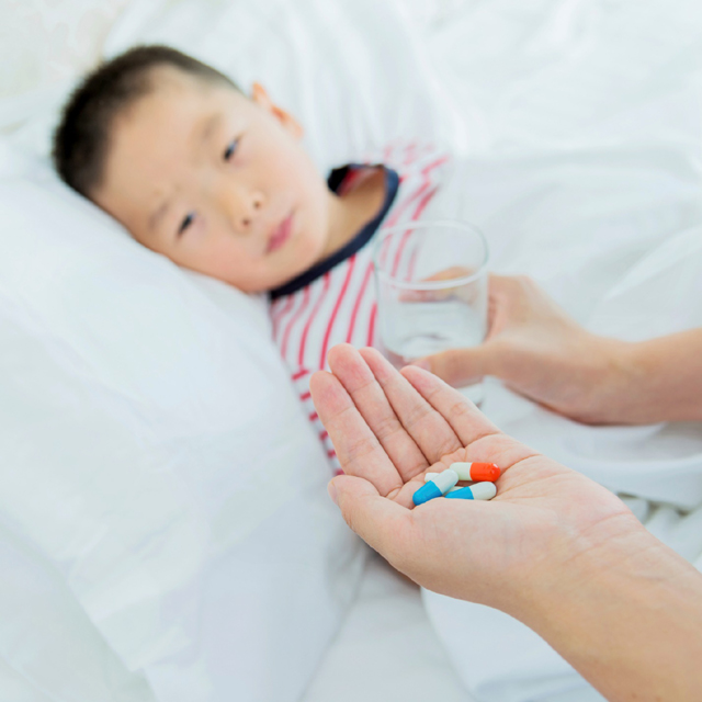 sick child, medication